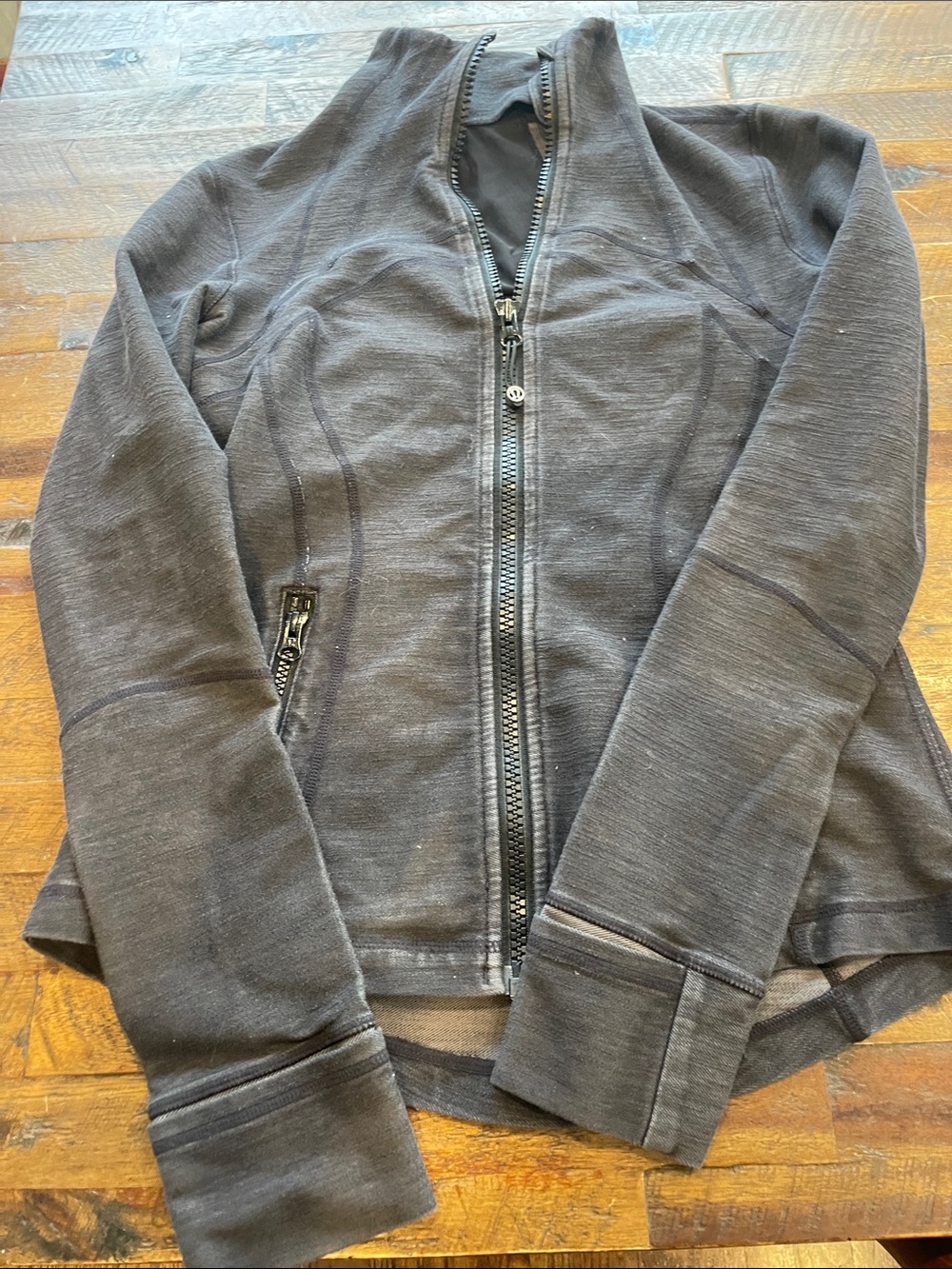 lululemon athletica Black Zip-Up Bomber Jacket